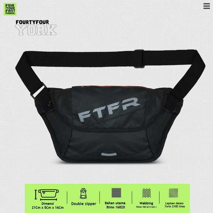 Eiger - York Waistbag Pria Premium Waterproof - Tas Waistbag Premium Waterproof Pinggang Slingbag