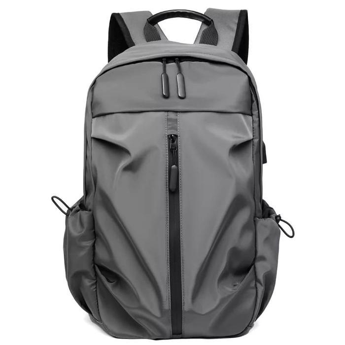 Eiger Adventure - Tas Ransel Punggung Pria Wanita Distro Anti Air Polos Hitam Backpack Sekolah Kulit