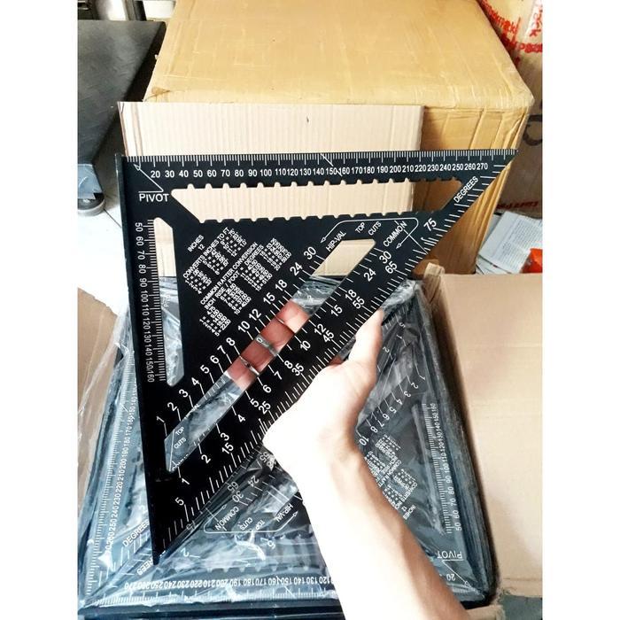 Premium Black Rafter Square 12 Inch Speed Square 12" Cutting Laser Cnc