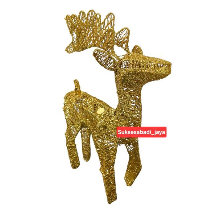 DR Pajangan Natal Rusa Tanduk Ukuran 30CM-50CM /Dekorasi Hiasan Natal CHRISTMAS REINDEER Ornament