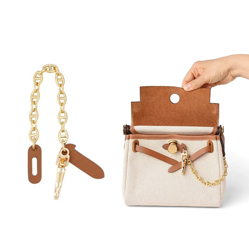 For Herbag 31/39,Herbag Mini,Leather Pin Lock Chain,Bag Protector,Anti-Wear Cap Lock Chain