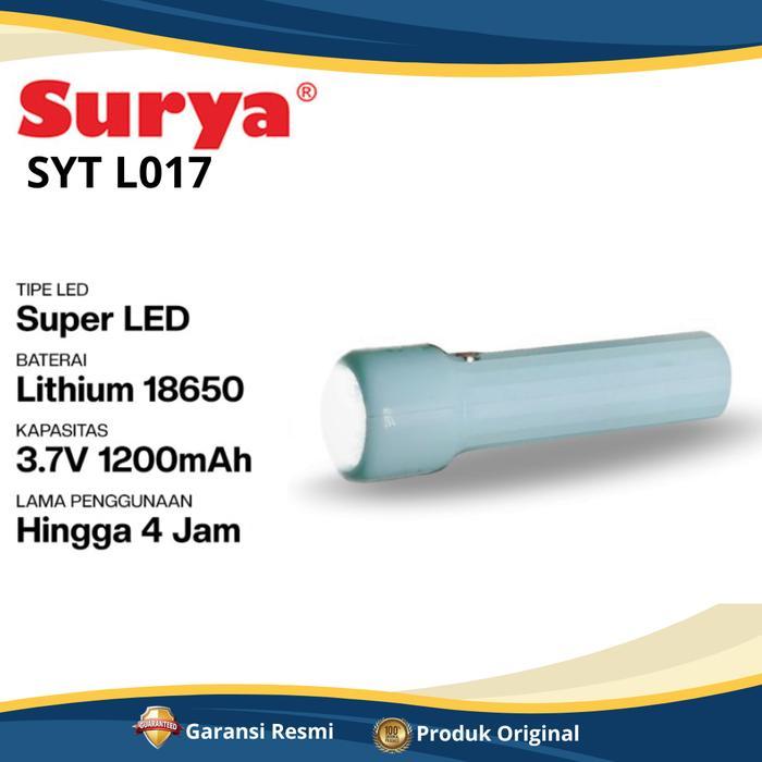 TERLARIS Senter Led Surya L017 Senter Led Mini Lampu Senter Led READY