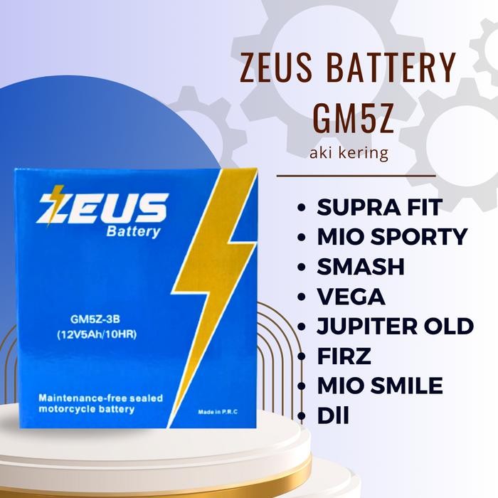 Daytona Indoparts - Aki Motor Supra Fit Zeus Gm5Z Mf Accu Kering