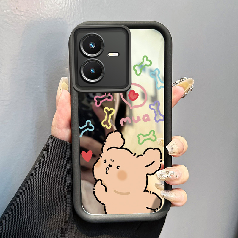 Casing Hp VIVO Y22 VIVO Y22s Case Casing Couple Bear Lucu Romantis HP Softcase Silikon Kasing Kesing