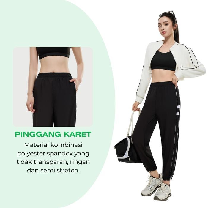 

Promo Kktop Celana Olahraga Joger Wanita Korean Style Celana Training Wanita Sport (C002) Tbk