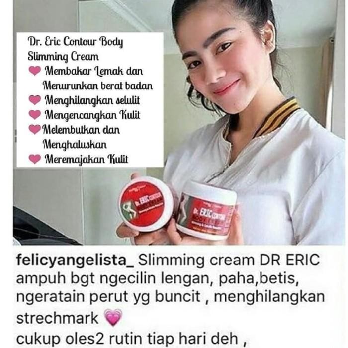 

Promo Slimming Cream Cream Pelanging Dr Eric Krim Pembakar Lemak Melangsingkan Mengecilkan Perut