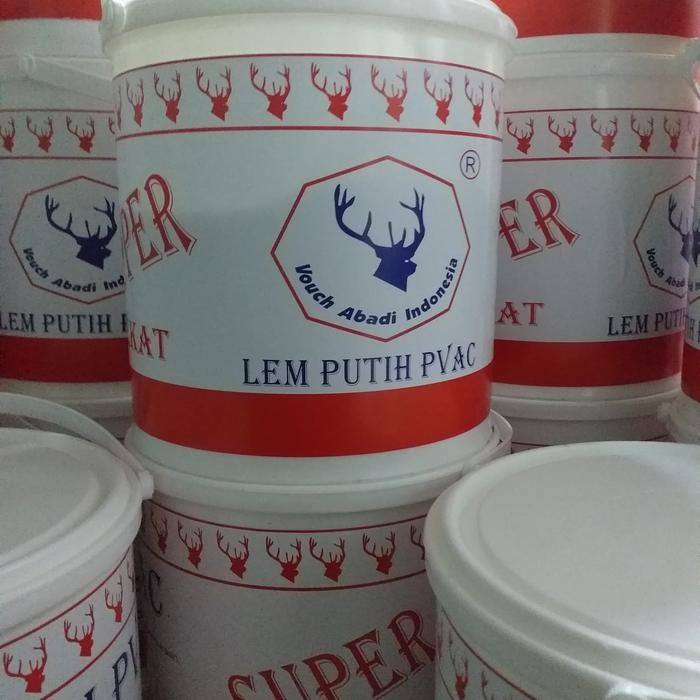 

LEM PUTIH PVAC 3KG LEM SUPER LEKAT TAHAN THINNER TDK KEMPOT KERAS