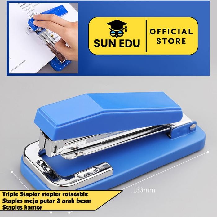 

ASLI Stapler stepler rotatable/ Staples meja putar 3 arah besar/ Staples kantor Binder Stationery