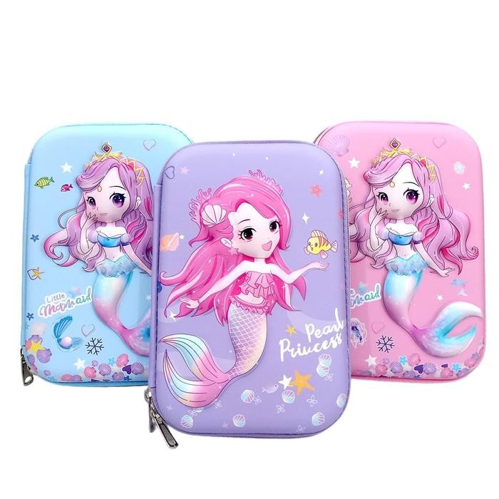 

Kotak Pensil 3D Timbul Little Mermaid Tempat Pensil Emboss Karakter Berkualitas Original Blingberry