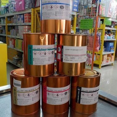 

Ada!!! Tinta Cemani Toka / Cat Sablon Plastik Basis Minyak