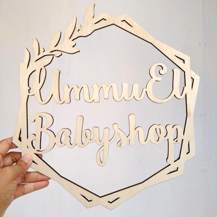 Backdrop Nama Inisial Dekorasi Lamaran Tunangan Pernikahan Pesta Perkawinan