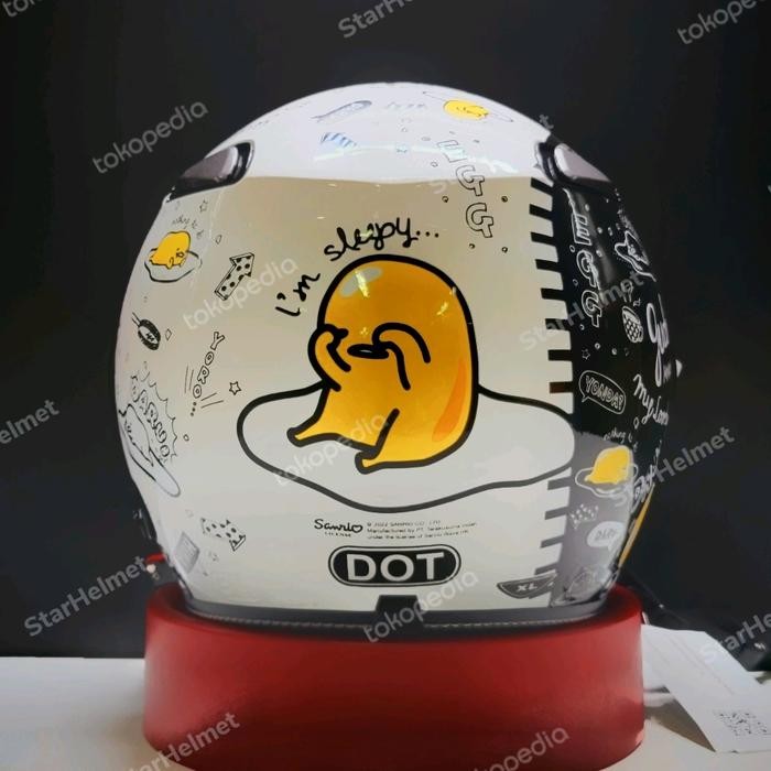 Helm Half F Retro Classic Kyt Elsico Graphic Gudetama #1