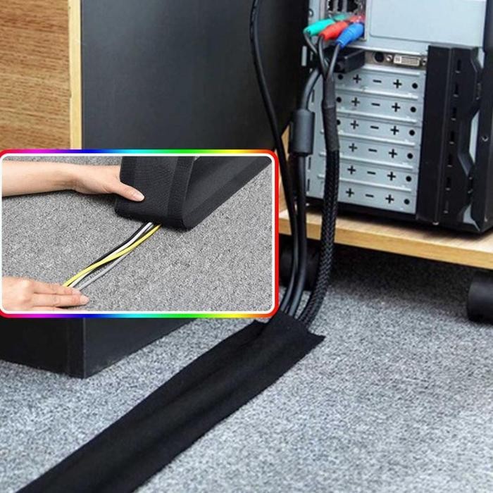 

Premium 3M Cable Grip Strip Floor Cable Cover / Protect Cords Cable Protector Cable Management