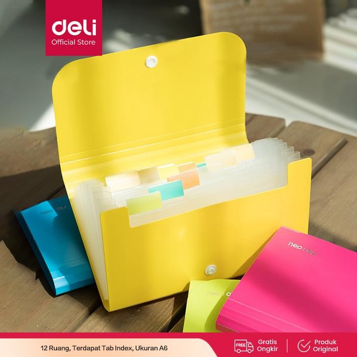 

Deli Expanding File 12 Pembagi dengan tab index untuk pengaturan yang lebih mudah E5561 Stationery