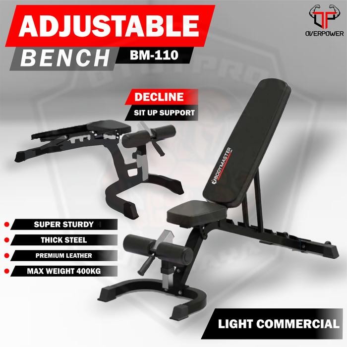BODYMASTER ADJUSTABLE WEIGHT BENCH /PRESS/BARBEL/ALAT/FITNES/GYM/HOME
