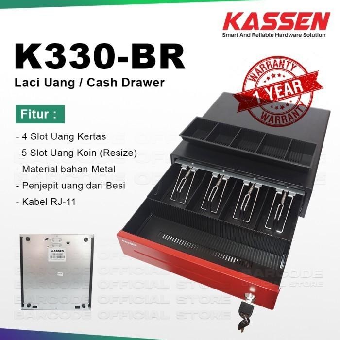 

KASSEN K330 BR RJ-11 CASH DRAWER SETARA EPPOS PANDA KE PRINTER KASIR