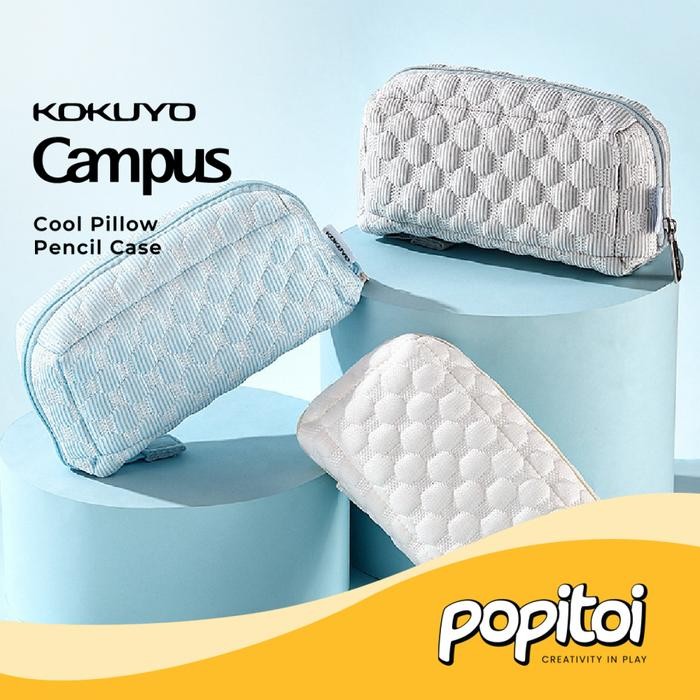 

KOKUYO CAMPUS COOLING PILLOW BAG PENCIL CASE STORAGE BAG PEN GADGET COSMETICS MAKE UP CASE