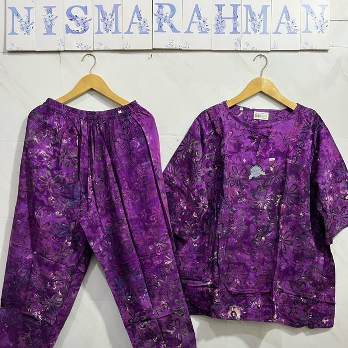 Pilihan- Cp Batik Indra ( Sp Premium )Super Jumbo - Tangan 3/4 - Celana Panjang