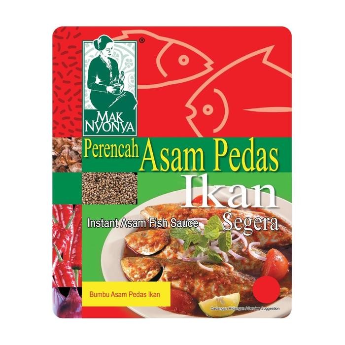 

Stok Baru Bumbu Masak Instan Mak Nyonya Asam Pedas Ikan 100g