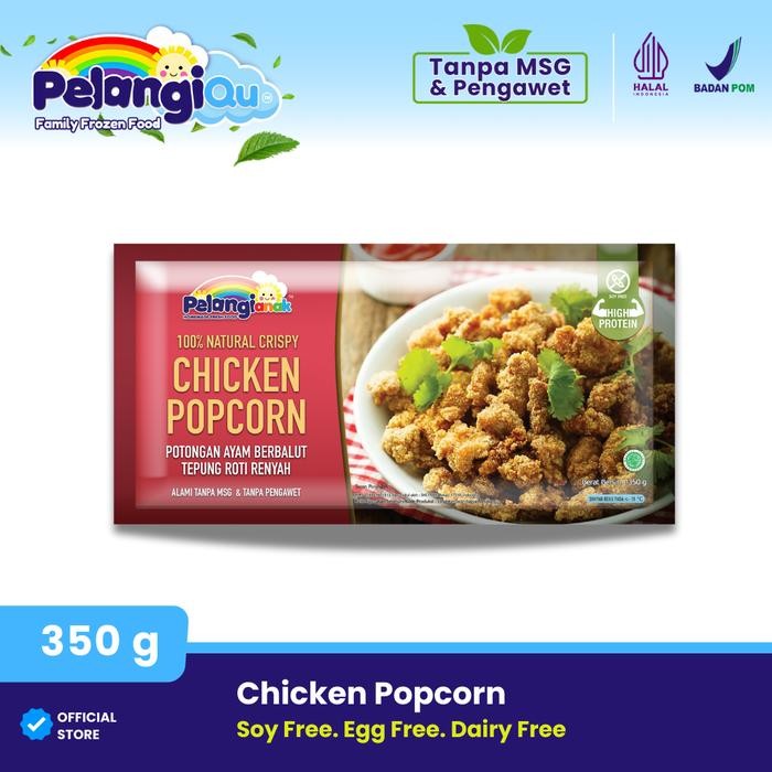 

Pilihan- Pelangi Chicken Popcorn 100% Dada Ayam Renyah Halal Non Msg Pengawet