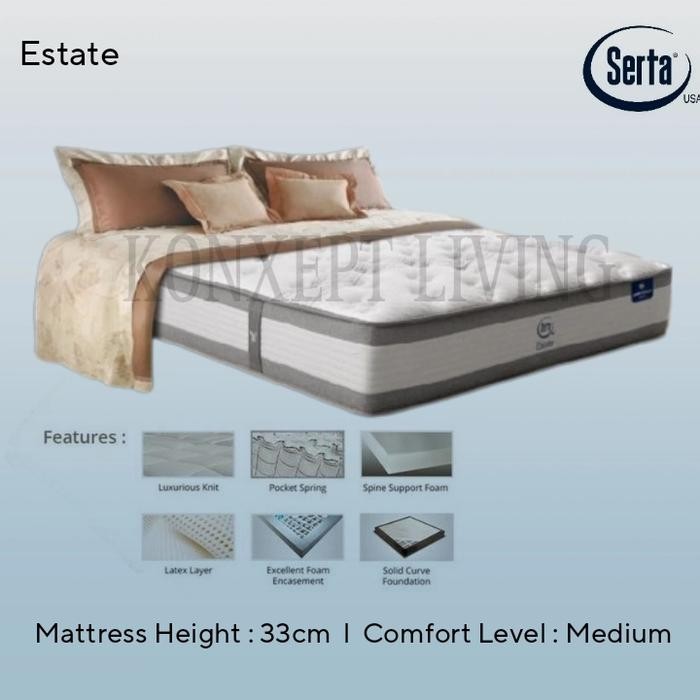 Serta Estate-160X200 Springbed (Kasur)