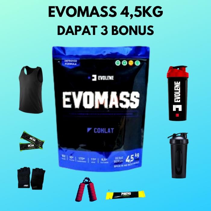 Evo Mass 4.5 kg 4.500g 10 lb lbs BPOM HALAL MUI EVOMASS EVOLENE