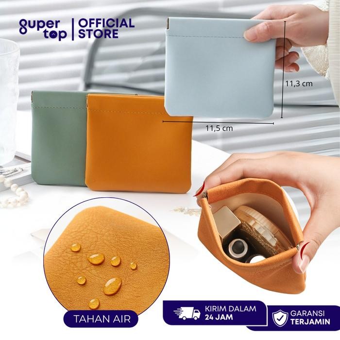 Tas Mini Tempat Penyimpanan Lipstik Alat Makeup / Dompet Tas Kecil Charger Kunci / Tas Fungsional