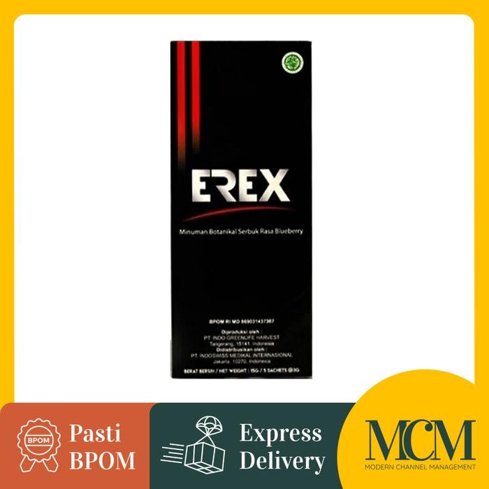 Suplemen Kesehatan - Erex Minuman Stamina Rasa Blueberry - 5 Sachet