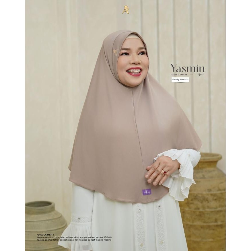 Pilihan- Ar Rafi X Oma Gala - Yasmin Hijab - Hijab Bergo Non Pet Bahan Stella