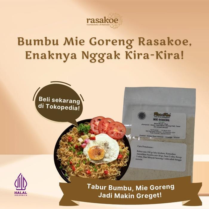 

Stok Baru Rasakoe Bumbu Masak Mie Goreng 1 Kg - Hidangan Praktis Rasa Juara