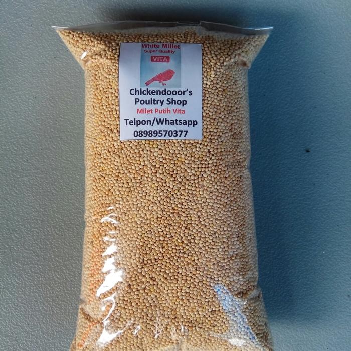 milet eceran white millet milet merek vita millet milet putih 1kg 1 kg