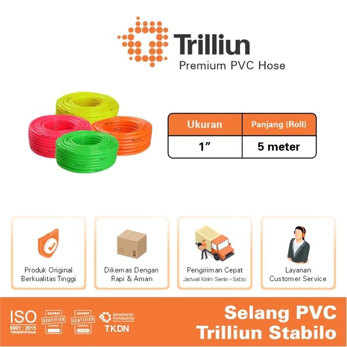 SIAPKIRIM Selang PVC Trilliun 1" Inch - 5 Meter READY STOCK