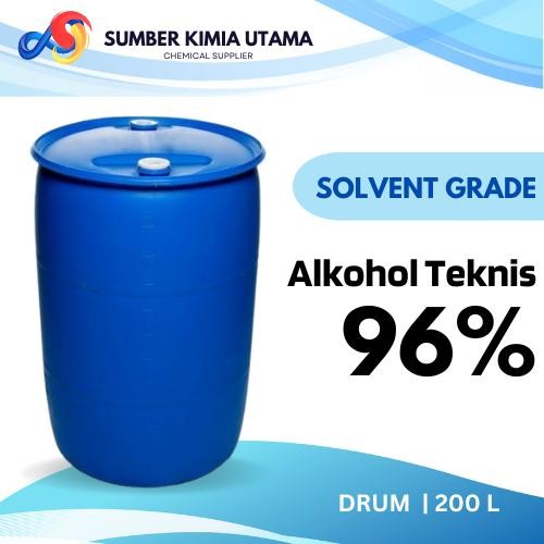 Ready Alkohol Teknik 96% 200 Liter / 1 Drum Alcohol Teknis 96% Tukar Drum