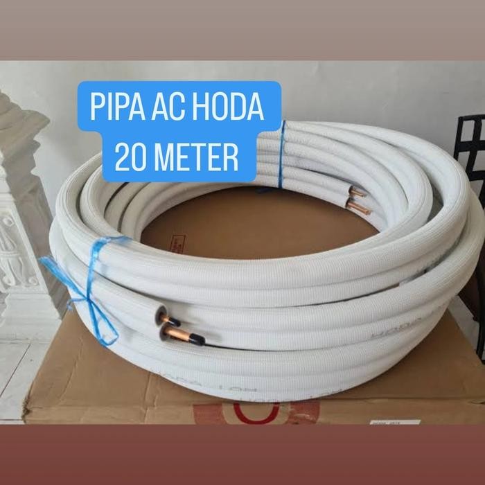 Paket 20 Meter Pipa AC HODA 1/2 - 1 PK ukuran Pipa 1/4-3/8 Tebal 0.6mm