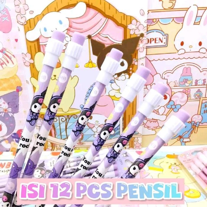 

OJ Pensil Set 12pcs Sanrio Lilo Stich Astronot Robot --MAY251