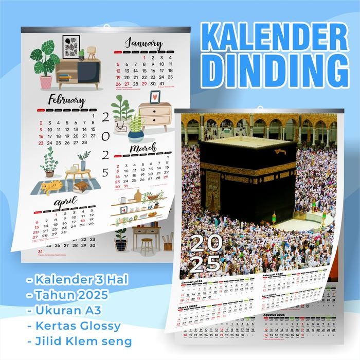 

New Kalender dinding aesthetic - wall callendar - kalender gantung