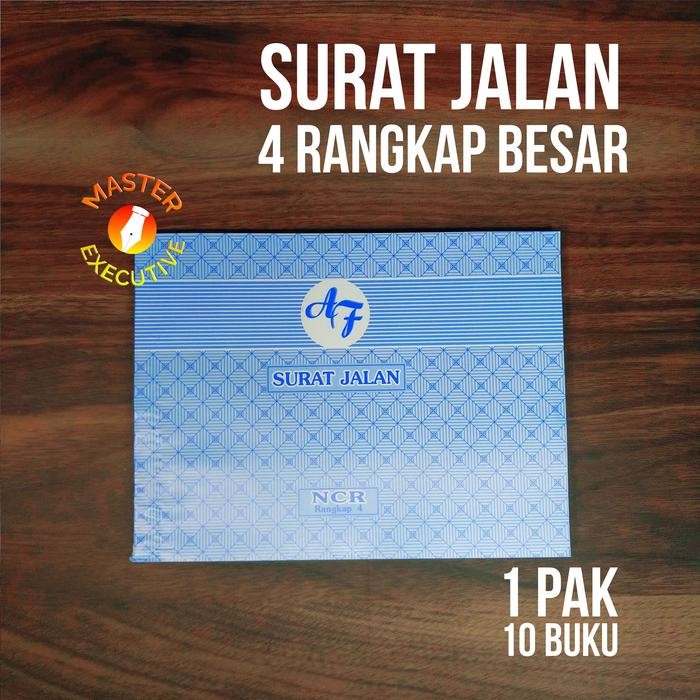 Pilihan- [Pak - 10 Buku] Af Buku Nota Surat Jalan 4 Ply Ncr / Rangkap B4 Besar