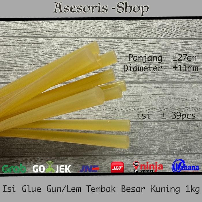 Ready Isi Lem Tembak besar warna Kuning 1kg