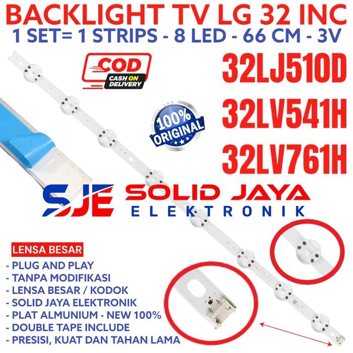 New BACKLIGHT TV LED LG 32 INC 32LJ510 32LV541 32LV761 D H LAMPU BL LED KODOK 8K 3V 32LJ510D
