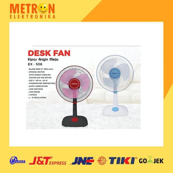 EJ MASPION EX-308 DESK FAN 12" KIPAS ANGIN MEJA EX 308 / EX308