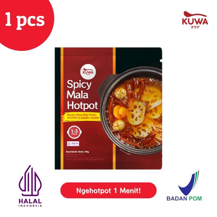 

TERLARIS KUWA Spicy Mala Soup Hotpot - Kaldu Sup Pedas Mala - 100g READY STOCK