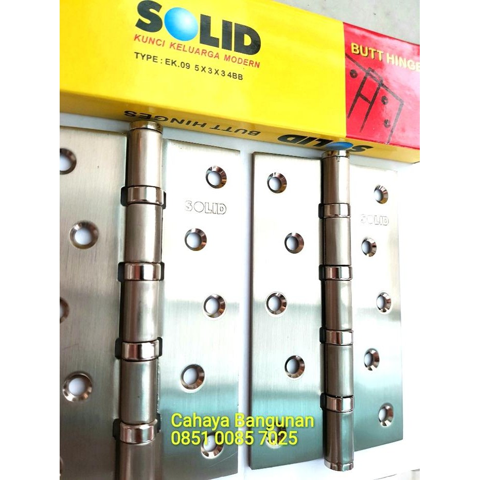 Terlaris Engsel Solid 5 Inch - Butt Hinges Solid 5 Inch