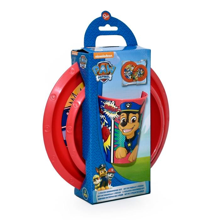 PAW PATROL Perlengkapan Makan Anak 3 Pcs Easy Set Paw Patrol Comic