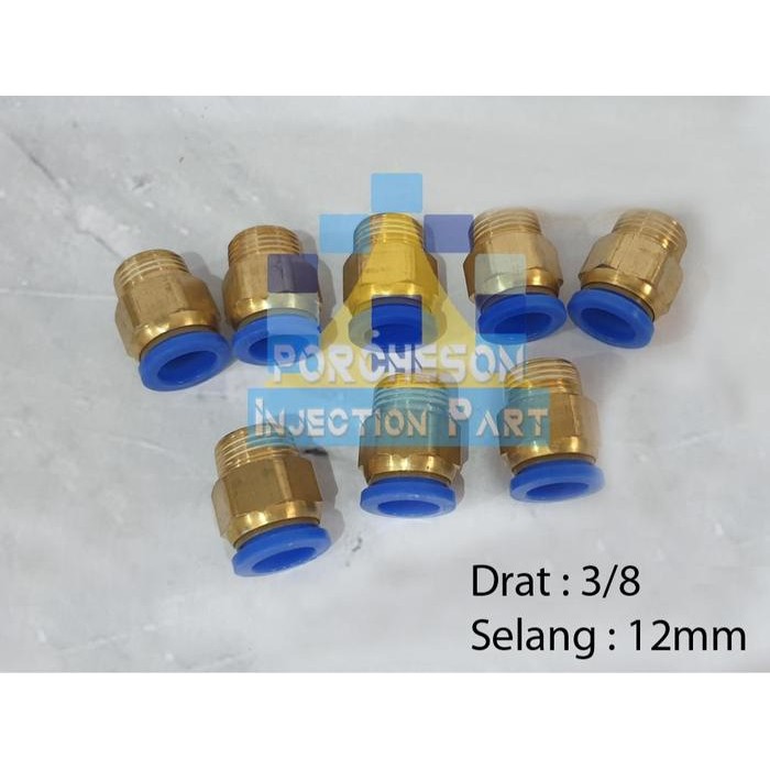 Nepel Angin Drat 3/8 Selang 10 12Mm / Nepple Selang Angin