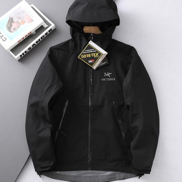 ASLI Limited Arcteryx Beta LT Jacket Water Repellant Anti , Beige / Pink / White / Light Blue (Size