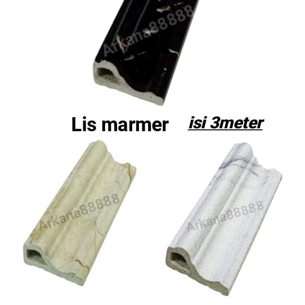 lis marmer EO pvc / List profil marmer EO pvc/ lis sudut isi 3 meter