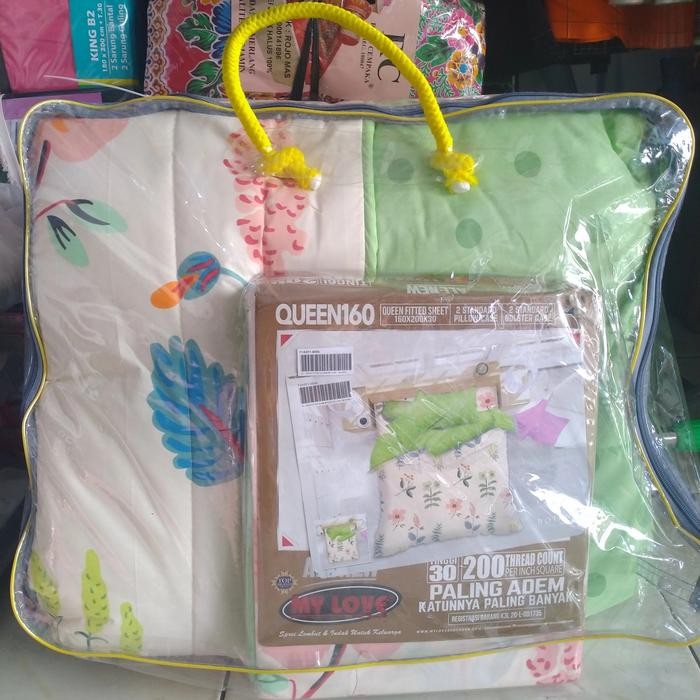 Bedcover Set- Sprei- Bedcover My Love motif baru ukuran 160x200