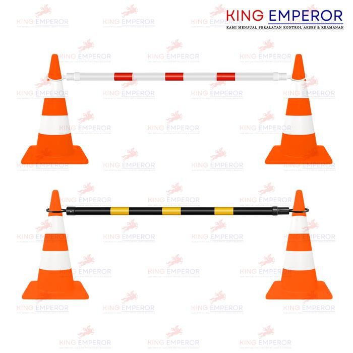 Traffic Cone Bar Retractable Cone Pole / Cone Bar Penyambung Penghubung Kerucut Lalu Lintas Promo 