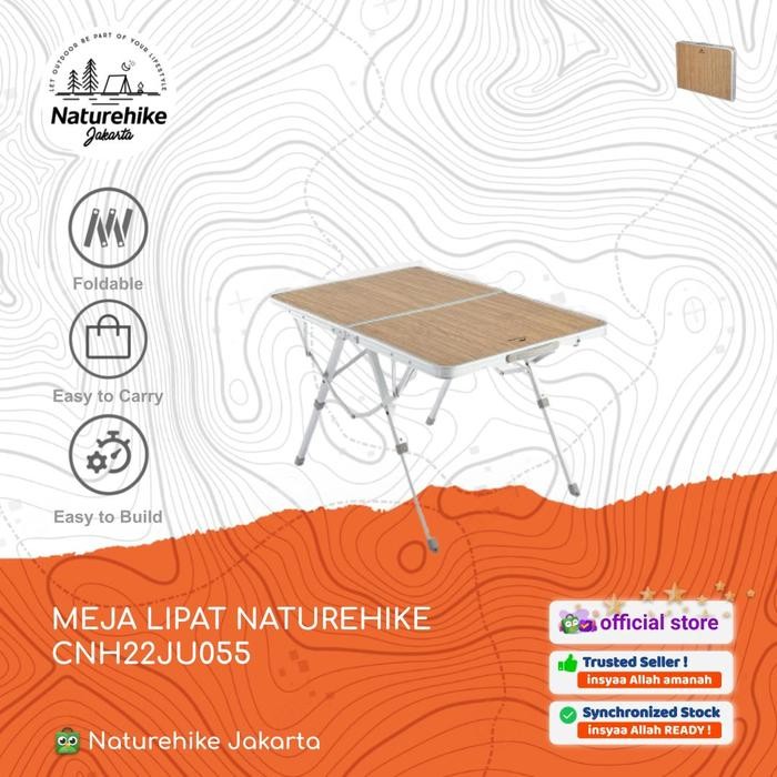 Ready MEJA LIPAT PORTABLE OUTDOOR CAMPING ALUMINIUM NATUREHIKE CNH22JU055