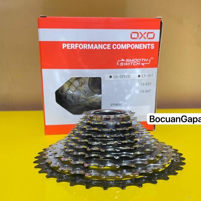 SPROCKET DRAT ULIR FREEWHEEL MEGARANGE OXO 10 SPEED 13-36T CHROME